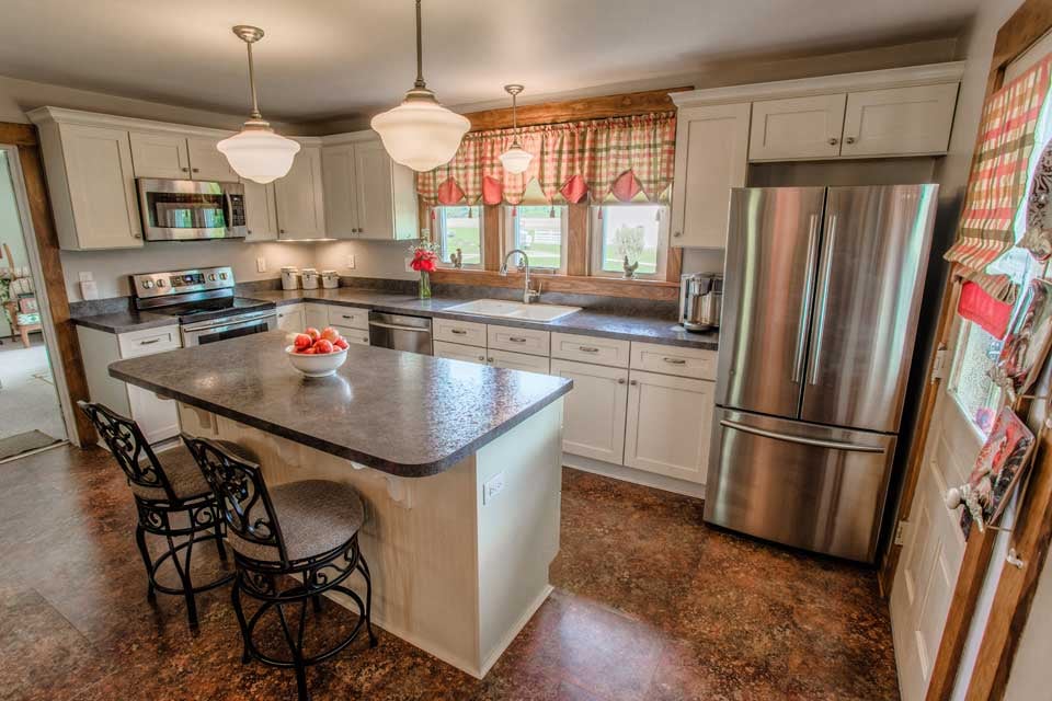 Clarks Hill Farmhouse Kitchen Remodel Island