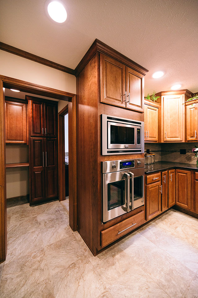 Decatur West Lafayette L Shaped Kitchen Remodel pantry oven w