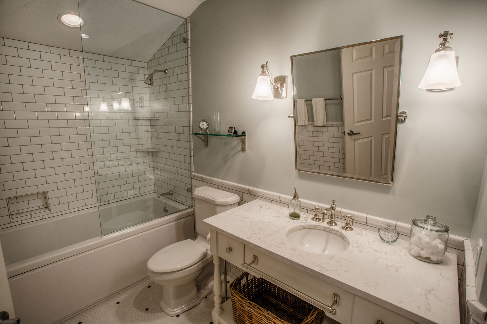 East Lafayette Transitional Bathroom Remodel