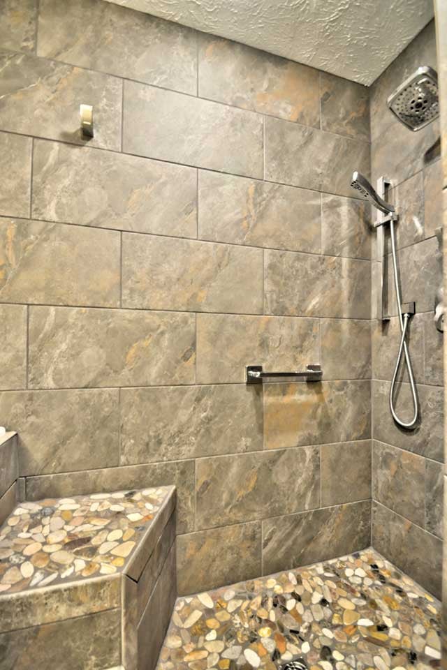 Jennings Street West Lafayette Contemporary Bathroom Remodel Tub 5