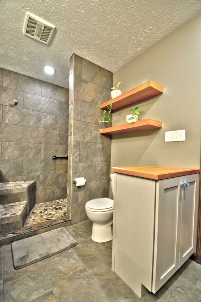 Jennings Street West Lafayette Contemporary Bathroom Remodel Tub 2