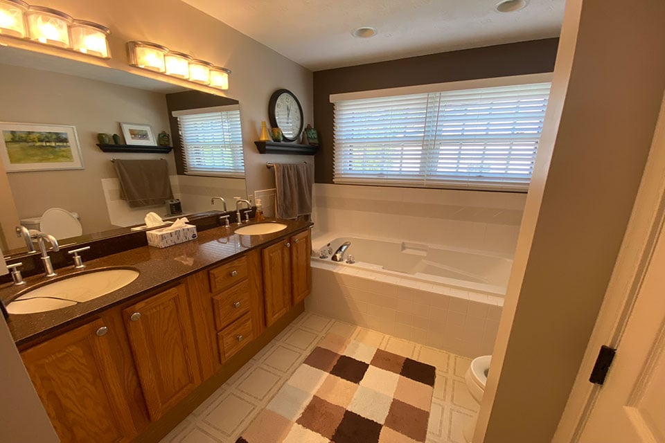 Craftsman Primary Bathroom Remodel West Lafayette IN Before