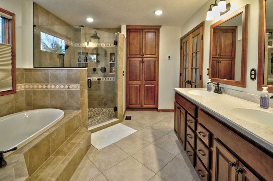 Castellan Lafayette Two Story Home Addition Bathroom