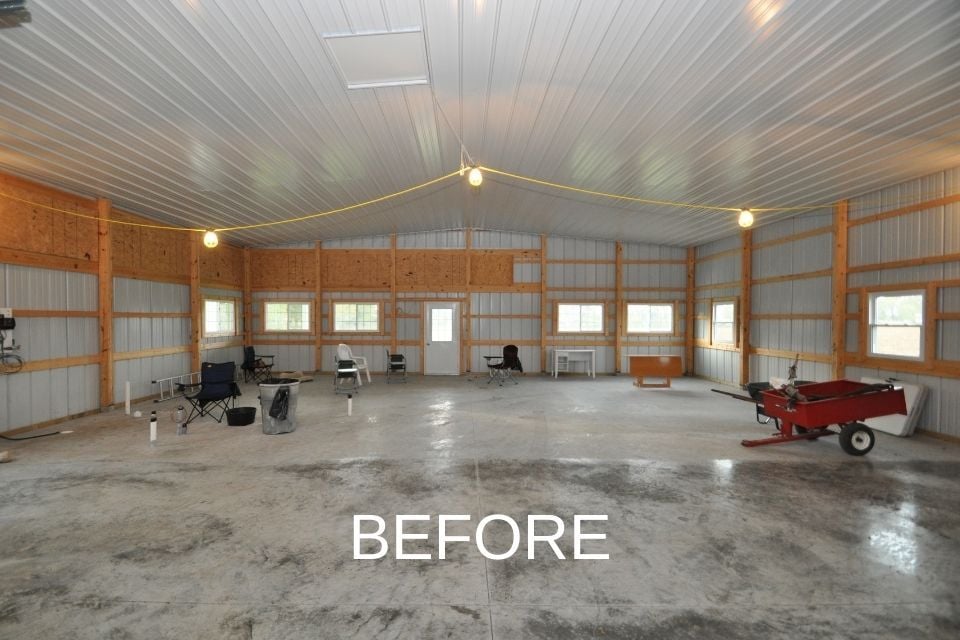 Pole Barn Before Remodel