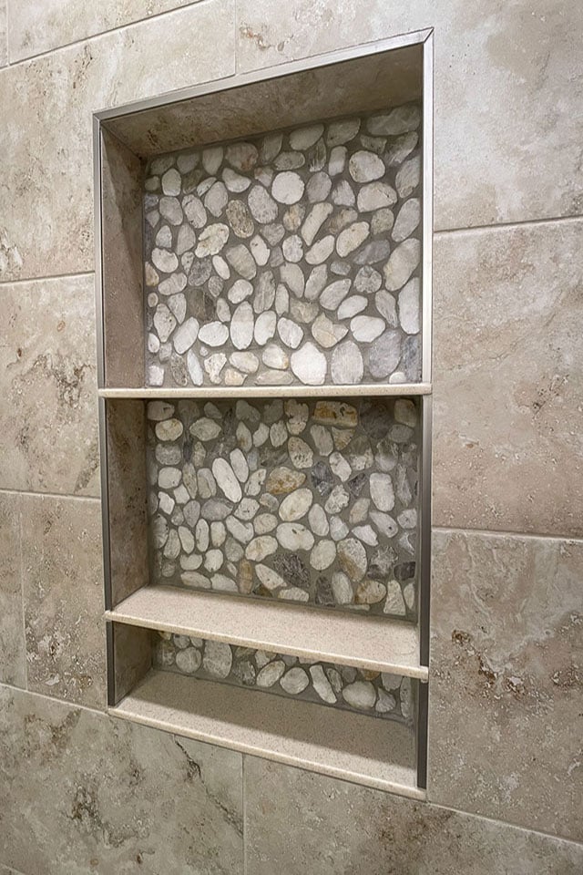 Home Addition Brookston IN Shower Niche