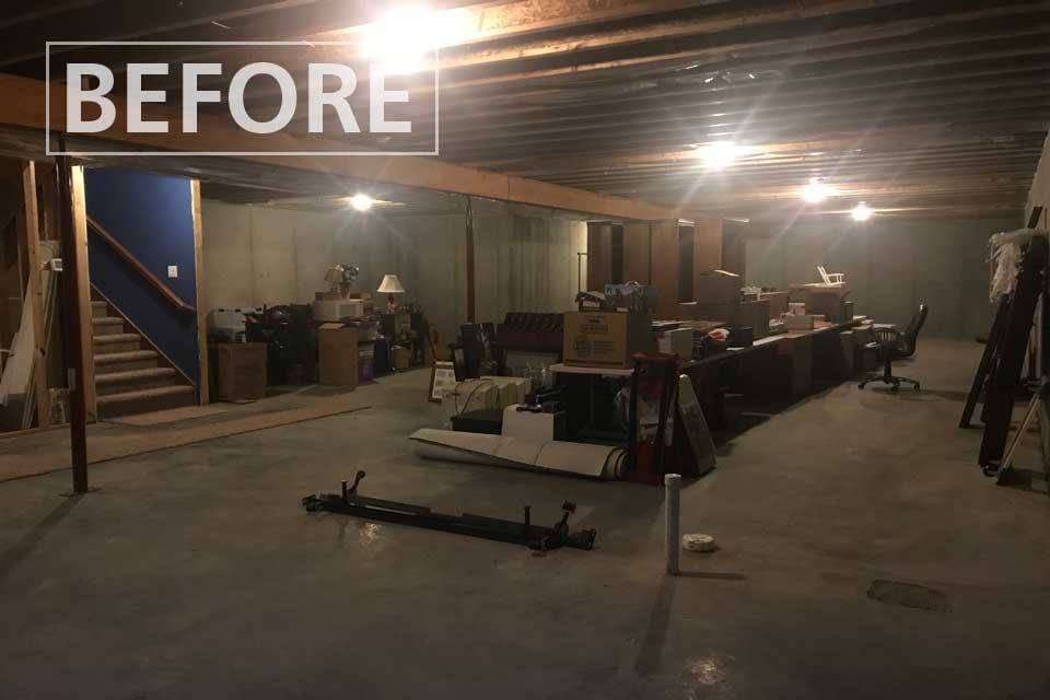 Grey Goose Lane West Lafayette Basement Remodel Before