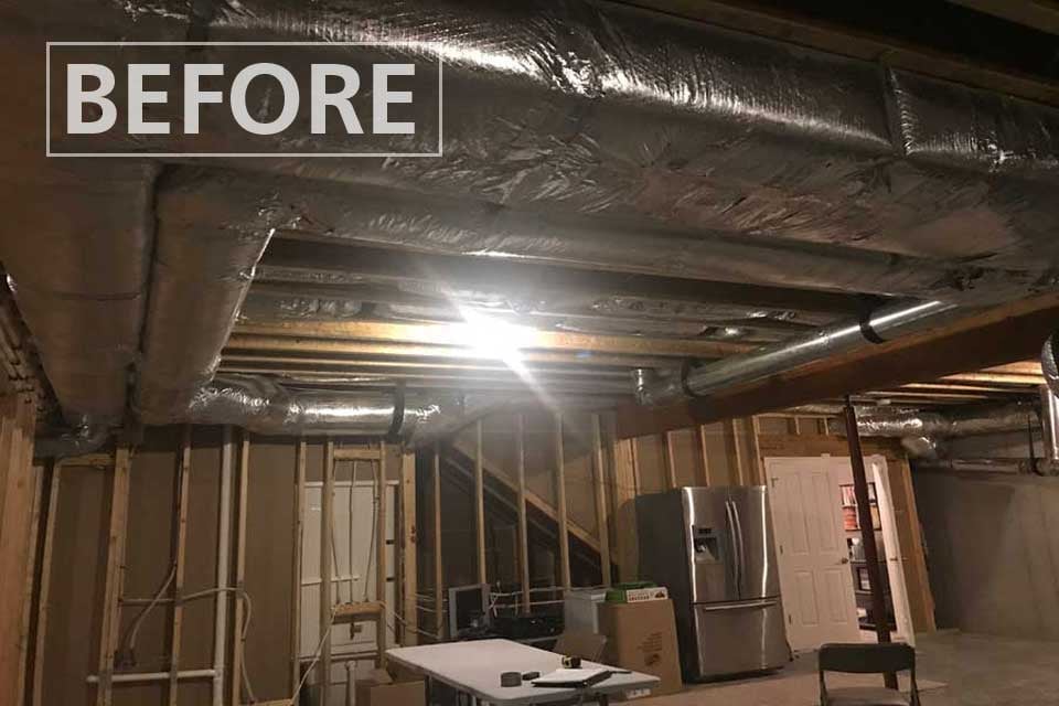Burnley Drive West Lafayette Basement Remodel Before