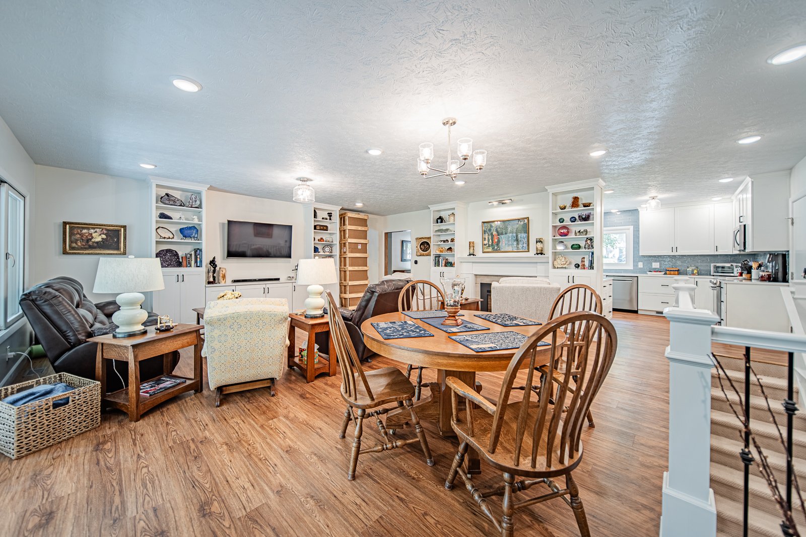 West lafayette open concept living room