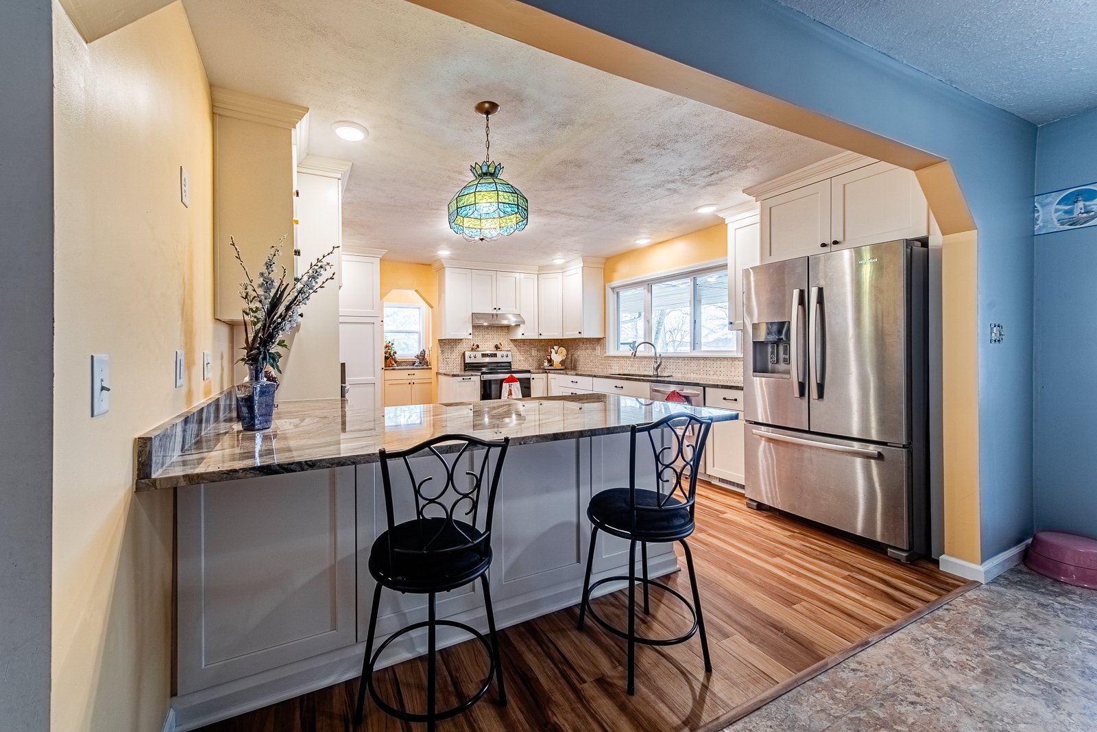 emodeled kitchen corner view lafayette