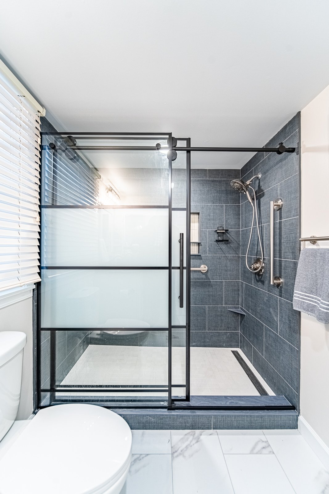 wide view showe toilet vanity