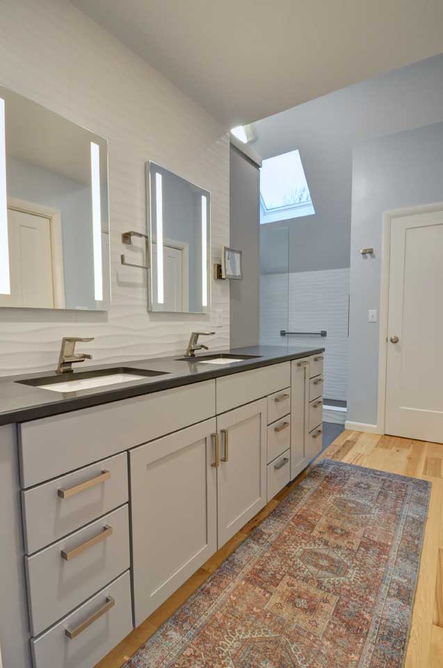 Be inspired by the transformation of this contemporary bathroom remodel in Cedar Hollow, West Lafayette. Contact us to start your own remarkable journey.