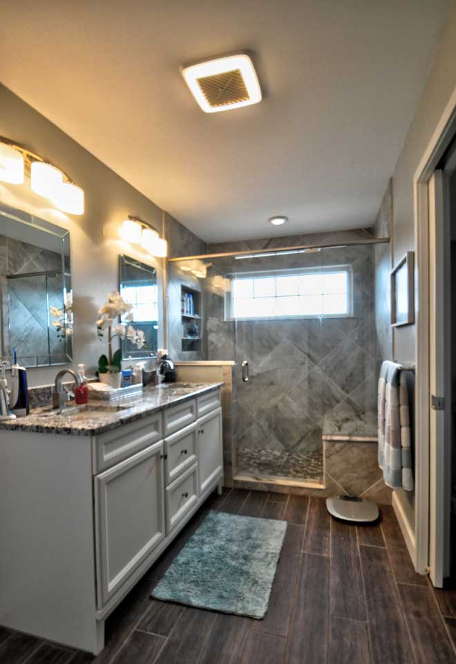 Lafayette Transitional Master Bathroom Remodel 