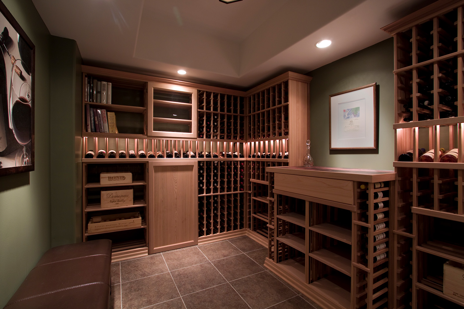 Spinnaker Lafayette Traditional Wine Cellar Remodel