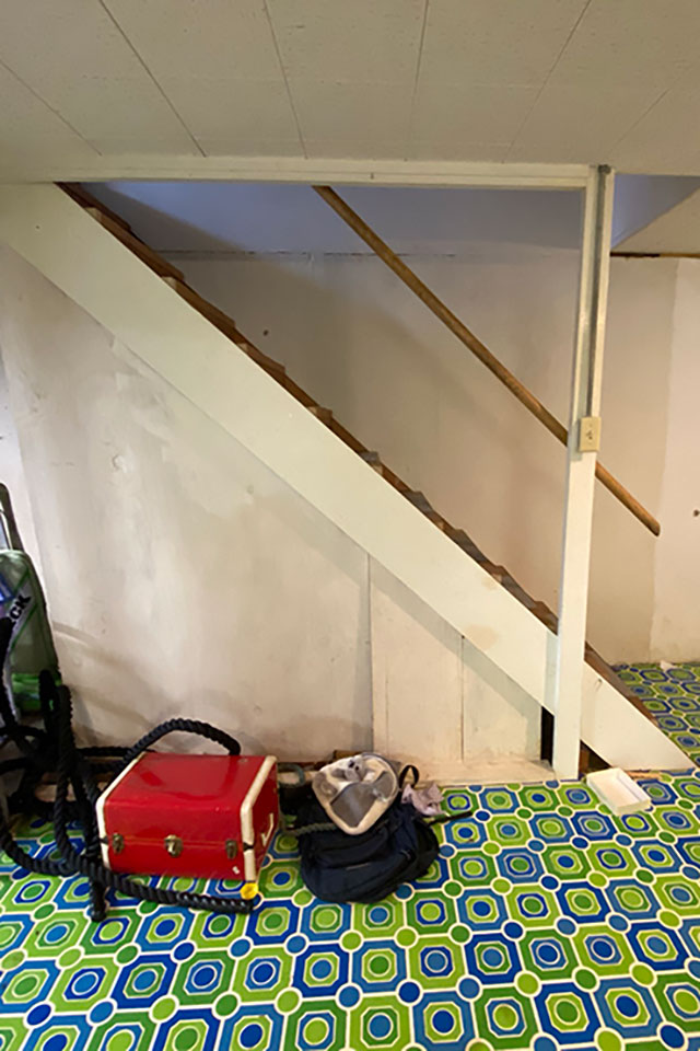 Basement Stair Case Before Remodel West Lafayette IN