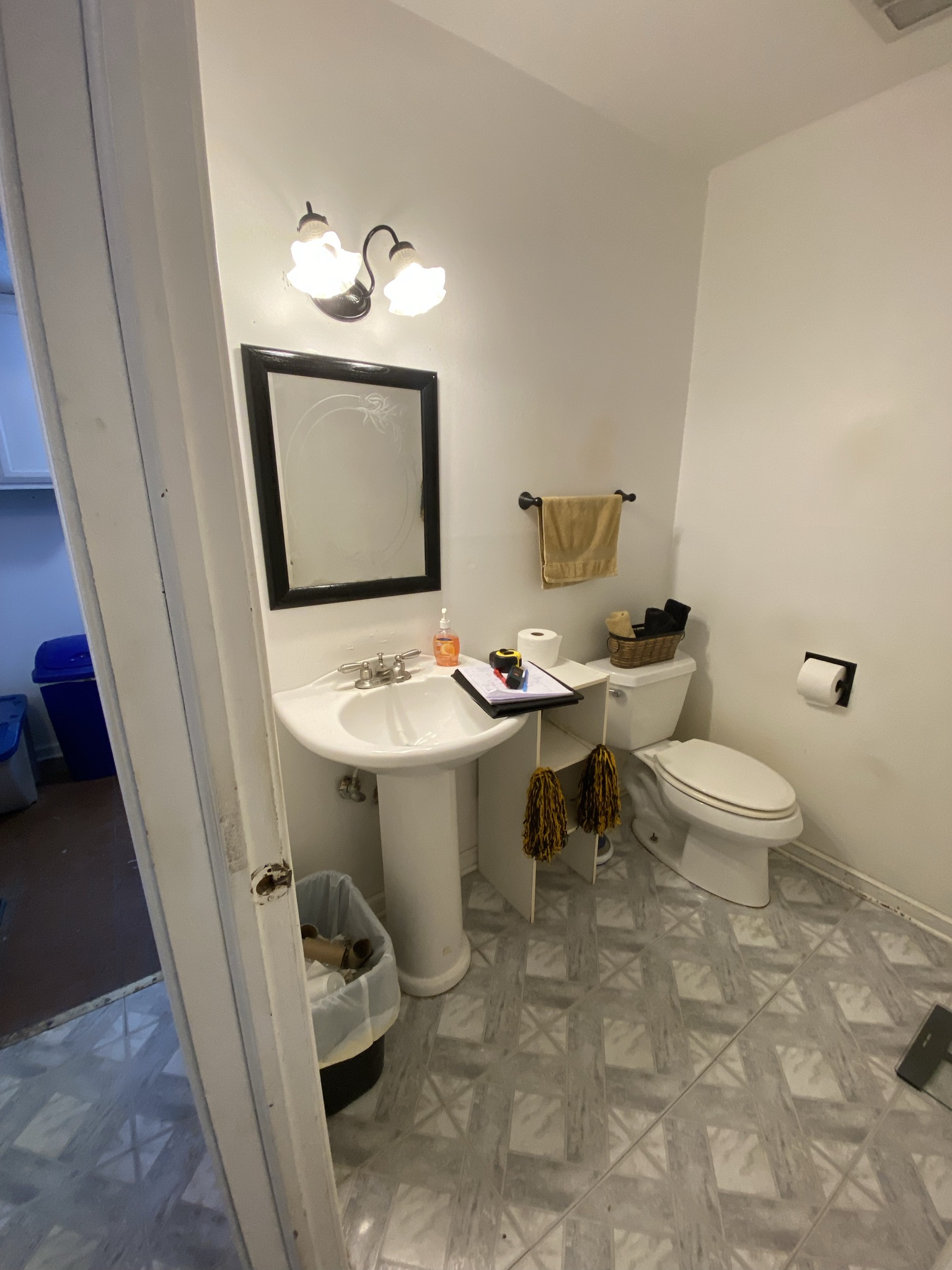 Stylish Basement Bathroom Remodel in Tippecanoe County