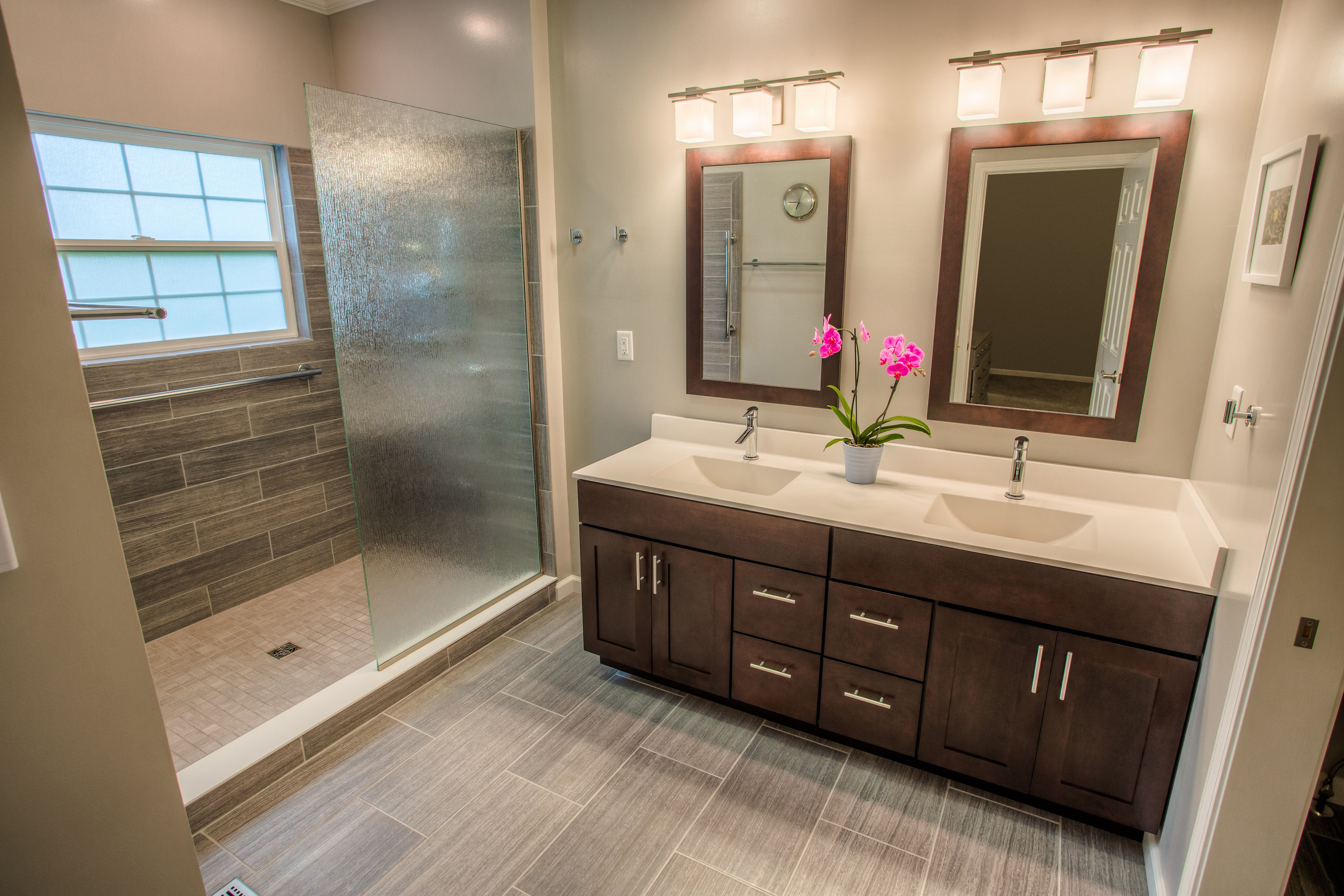 West Lafayette Contemporary Master Bathroom Remodel