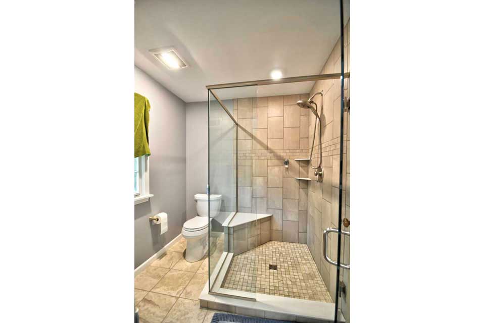 Cherry Lane West Lafayette Transitional Bathroom Remodel Shower