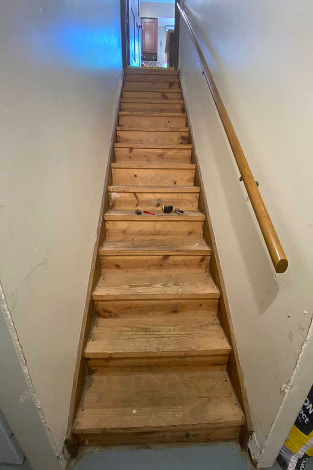 Stairs Before Remodel