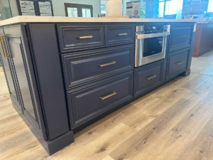 Riverside Construction Remodeling Showroom - Kitchen island with storage